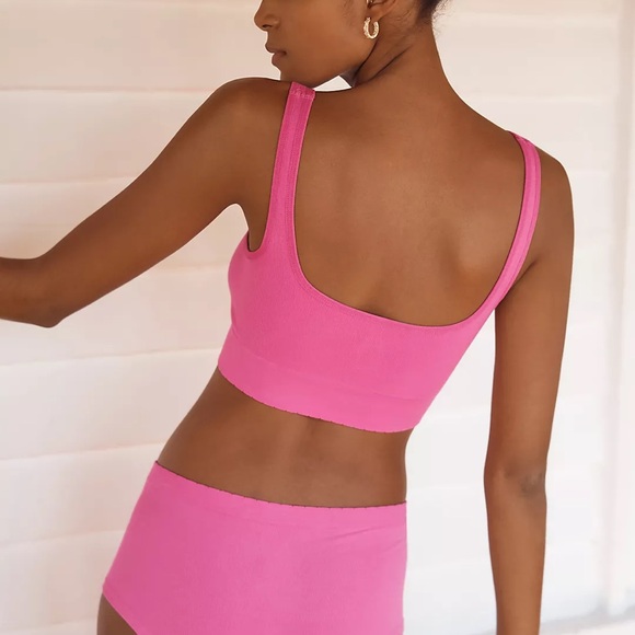 Anthropologie The Hattie Seamless Square-Neck Bralette - Picture 2 of 9